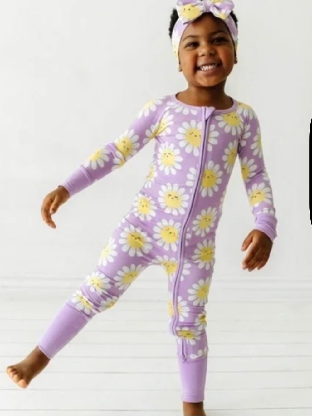 Little sleepies flower power zippie bamboo